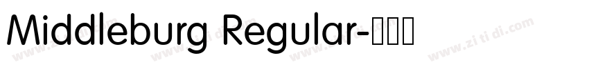 Middleburg Regular字体转换